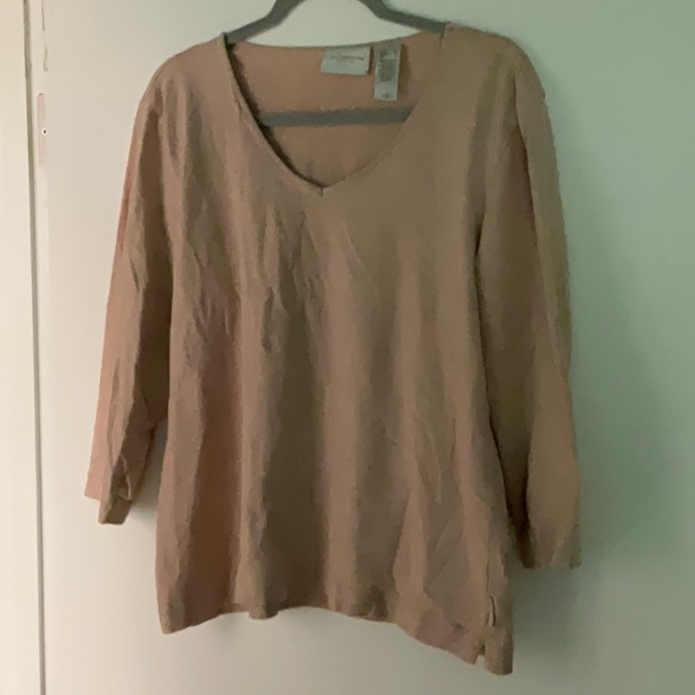 Liz Claiborne lounge wear outfit. Pink heather. Size XL.